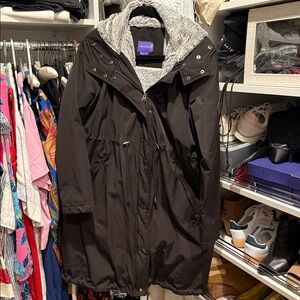 Seraphine Dark Utility Jacket with Light Lining